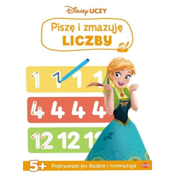 Disney uczy. Kraina Lodu. Piszę i zmazuję liczby